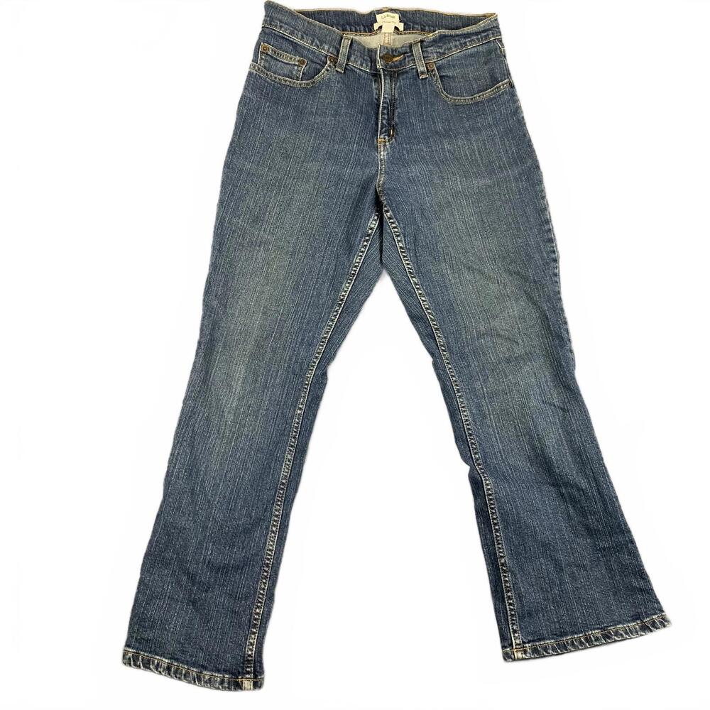 LL Bean Womens Size 10 Petites Classic Fit Blue Jeans